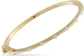 Roberto Coin 18K Yellow Gold 0.35ct Diamond Disc Bracelet RC30-100725