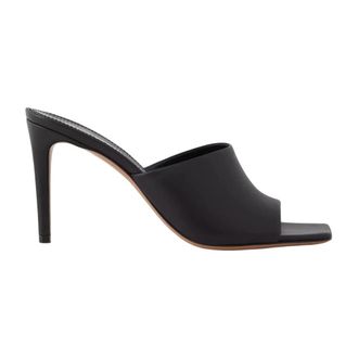 PARIS TEXAS Heeled Mules - Dames - Muiltjes - Zwart - 36 EU - Leer - Schoenen