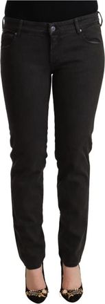 Ermanno Scervino Skinny Denim Low Waist Jeans - Dames - Slim Fit Jeans - Zwart - W28 - Denim - Jeans