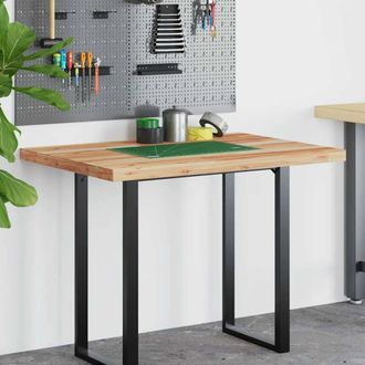 Berkfield Home Versatile Desk Top Oil Finished 120x70x4 cm Solid Wood Acacia in Brown | Size: 120 x 70 x 4 cm