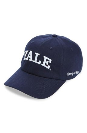 Sporty & Rich Yale Classic Hat in Dark Navy at Nordstrom
