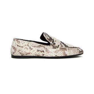Guglielmo Rotta Loafers, female, Gray, 7 UK, Printed Leather Grey Loafers