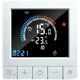 OEM Termostato Inteligente Crezuo K5h25a-wifi, Controlador De Temperatura Conectado Con Protecci&oacute;n Ip21, Capacidad De Carga De 3200 W, Corriente De Contac