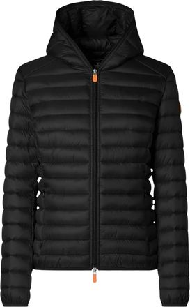 Save The Duck Quilted Hooded Jacket With Synthetic Padding And Logo Patch