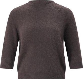 Roberto Collina Dames, Truien, Bruin, Maat: XS Wol