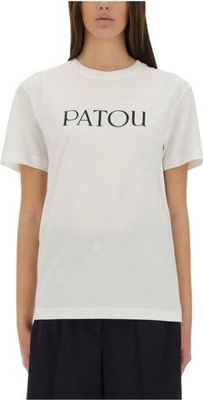 Patou Camiseta con logo - Tops - Mujer - Blanco - XS