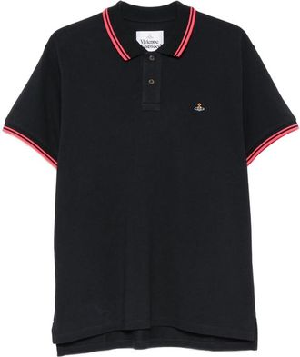 Vivienne Westwood Classic Embroidered-detail Cotton Polo Shirt