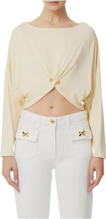 Elisabetta Franchi Mujer, Blusas y Camisas, Beige, Talla: S