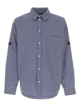 Balenciaga striped shirt - men - Cotton/Nylon - L - Blue