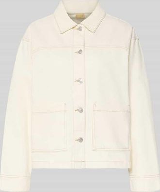 Jack & Jones Jeansjacke mit Eingrifftaschen Modell RACHEL in Offwhite, Gr&ouml;&szlig;e XL
