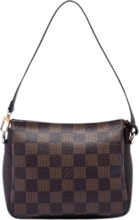Louis Vuitton Pre-owned Trousse Pochette - Dames - Vintage Schoudertas - Bruin - ONE Size - Leer - Vintage