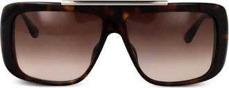 Alexander McQueen Eyewear Occhiali da sole squadrati oversize - Grigio