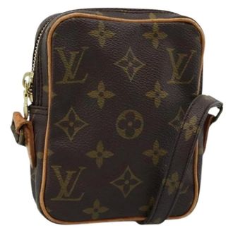 Louis Vuitton Pre-owned Monogram Canvas Shoulder Bag - Dames - Pre-owned - Bruin - Maat: ONE Size Leer