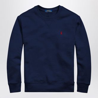 Polo Ralph Lauren Navy Blue Cotton Blend Sweatshirt