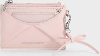 Charles & Keith Hazel Bow Panelled Card Holder