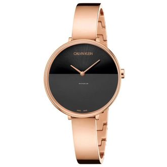 Calvin Klein Rise Horloge - Dames - Horloges - Zwart - ONE Size - Accessoires