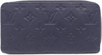 Louis Vuitton Blue Marine Rouge Leather Long Wallet (Bi-Fold) (Pre-Owned)