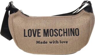 Love Moschino Borsa in Canvas con Logo - Dames - Schoudertassen - Veelkleurig - ONE Size - Tassen