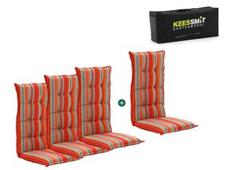 Kees Smit Madison tuinkussen set van 4 hoge rug