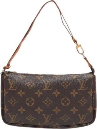 Louis Vuitton Pre-owned Shoulder Bags, female, Brown, Size: ONE SIZE Pre-owned Canvas Shoulder Bag