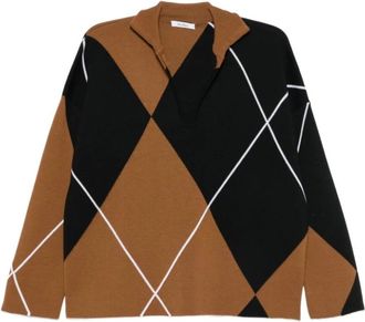 Max Mara Truien & Vesten, Dames, Bruin, XS, V-hals Breiwerk