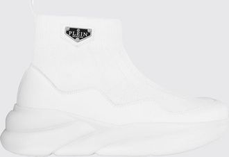 Philipp Plein Sneakers alte slip-on in maglia stretch con caviglia a calzino