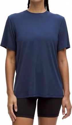 lululemon Jersey Training Short Sleeve Tee In Blue