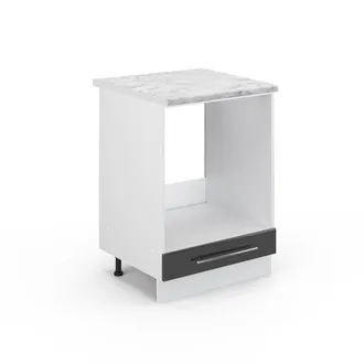 Vicco Armario Para Horno Empotrado Fame-line, Antracita Alto Brillo, 60 Cm, Et M&aacute;rmol, Vicco
