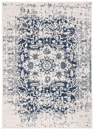 Safavieh Alfombra crema/azul marino 160 x 229 cm