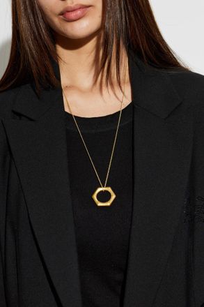 AllSaints Necklace With Pendant, Womens, Gold