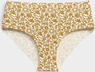 Miiyu Womens Neutral laser-cut Hipster Panties Recycled nylon