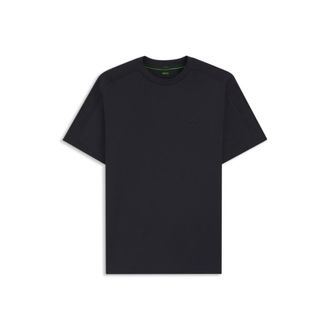 BOSS Stretch-cotton T-shirt with jacquard tape
