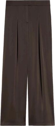 Pennyblack Broeken, Dames, Bruin, S, Polyester, Astrale Wijde Satin Broek