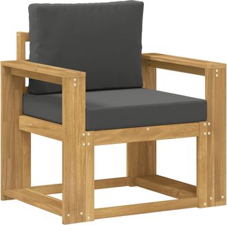 vidaXL Sof&aacute; De Exterior Poli&eacute;ster Blanco Y Antracita Vidaxl