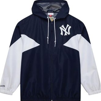 Mitchell & Ness Giacca a vento con logo - Blu