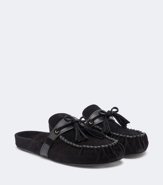 Isabel Marant Mules Malvin de ante con piel