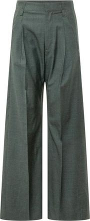Victoria Beckham Dames, Broeken, Groen, Maat: 2XS Wol