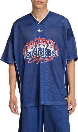 adidas Roses Mesh Jersey in Night Indigo// at Nordstrom, Size Xx-Large R