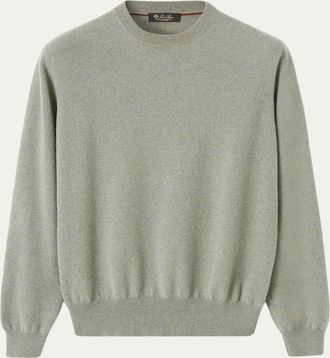 Loro Piana Mens Baby Cashmere Crewneck Sweater