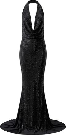 Twentyfourhaitch Kuta Gown - Dames - Avondkleed - Zwart - 2XL - Kleedjes