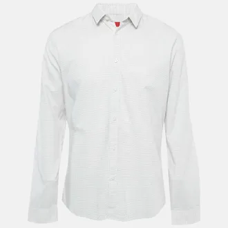 HUGO BOSS Red Label White Textured Extra Slim Fit Shirt