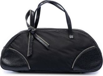 Dior Pre-owned Dior Nylon and Calfskin Bow Handbag BM-0031