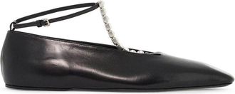 Jil Sander Womens Black Leather Ballerinas - Size EU 40