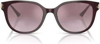 Jimmy Choo London 55mm Gradient Phantos Sunglasses in Opaline Prune /Violet Silver at Nordstrom
