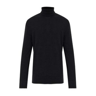 Eleventy Turtlenecks, male, Black, S, Round Neck Jumper