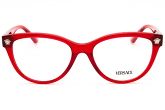 Versace 0VE3365U Oval Frame Eyeglasses - Red