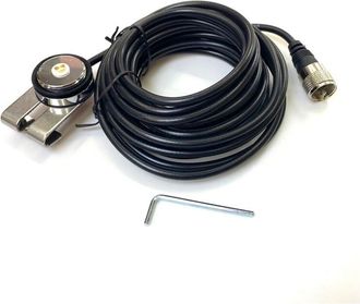 OEM Cable Coaxial N-2 De 5 M Nmo A Pl259 Rg-58 Para Antena, Soporte Nmo Para Coche, Cami&oacute;n, Radioaficionado, Cable Para Radio M&oacute;vil De Coche