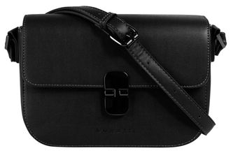 Bugatti Umh&auml;ngetasche BUGATTI NELA, Damen, Gr. B/H/T: 22cm x 15cm x 8cm onesize, schwarz, Polyurethan (PU), unifarben, Taschen Umh&auml;ngetasche