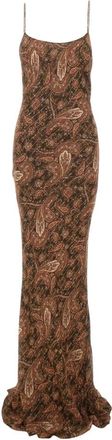 Andamane Ninfea Maxi Jurk - Dames - Maxi kleedjes - Veelkleurig - M - Polyester - Kleedjes