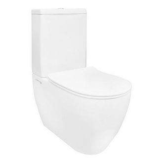 OEM Inodoro Monobloque Sin Reborde Greta Adosado A Pared Con Cisterna